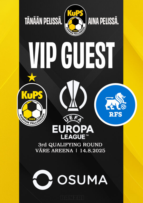 Osuma-Euroklubi VIP-passi KuPS (FIN)-FC Rīgas FS (LAT) - Image 1