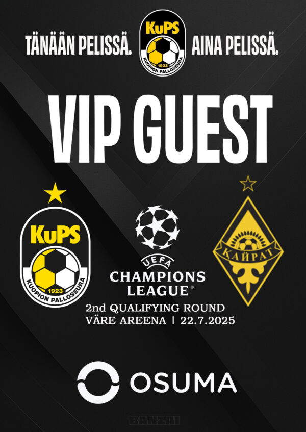 Osuma-Euroklubi VIP-passi KuPS-FC Kairat Almaty - Image 1