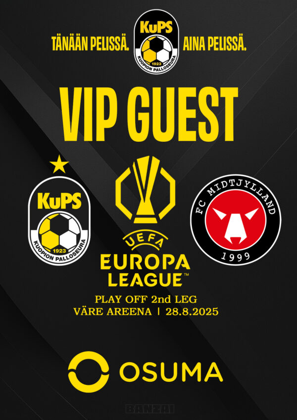 Osuma-Euroklubi VIP-passi KuPS (FIN)-FC Midtjylland (DEN) - Image 1